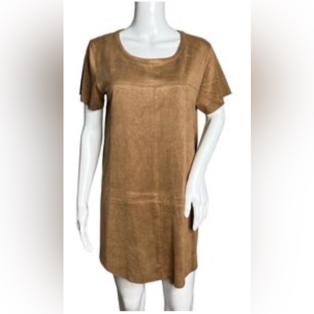 Olivaceous South Moon Under Brown Microfiber Mini Dress Womens small Faux Suede